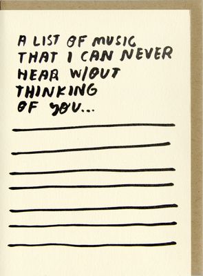 Songs Card