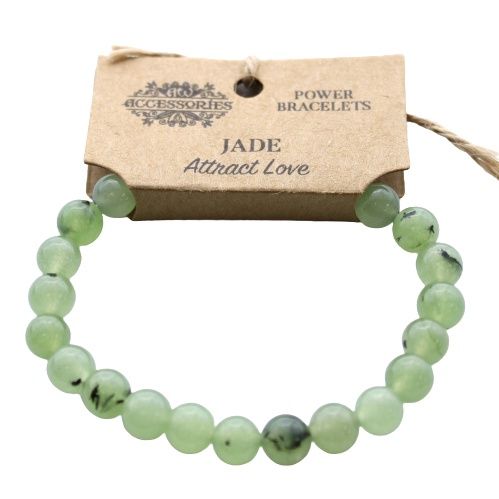 8mm Prehnite Bead Stretch Bracelet