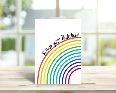 Follow Your Rainbow Pride Card