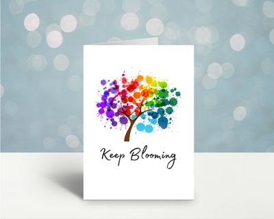 Keep Blooming Pride Card