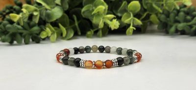Health and Wellness 6mm Bead Stretch Bracelet