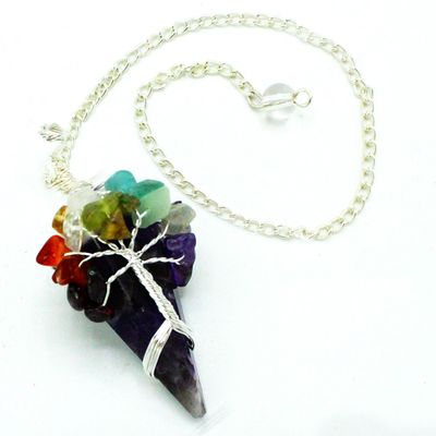 Seven Chakra / Amethyst Pendulum