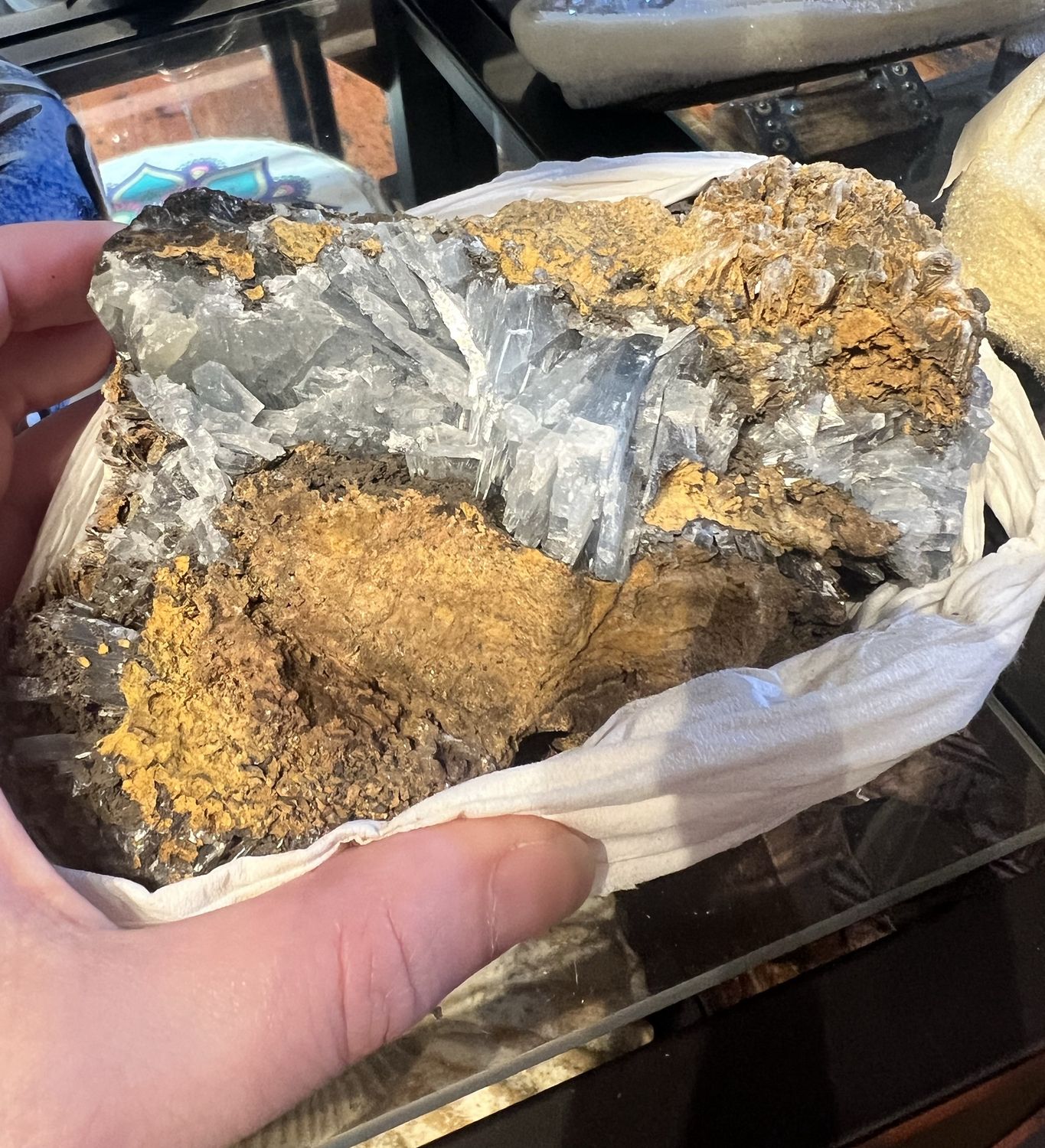 Blue Barite in Matrix 1.1kg