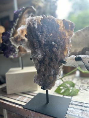 Amethyst Flower with Hematite