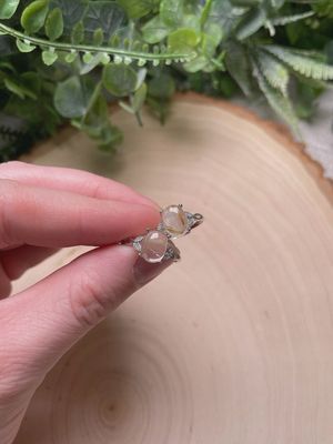 Golden Rutilated Quartz Large Oval Adjustable Ring