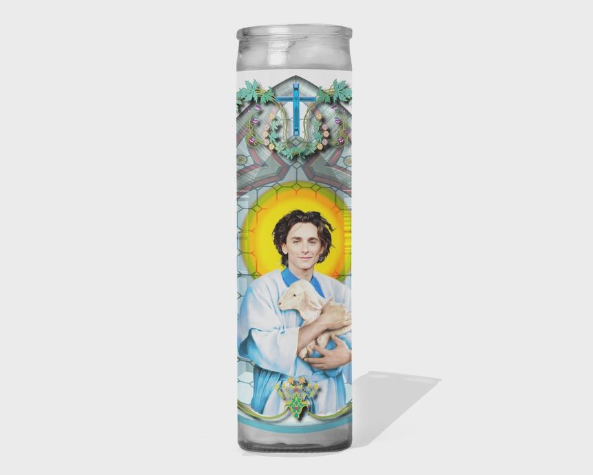 Timothee Chalamet Celebrity Prayer Candle