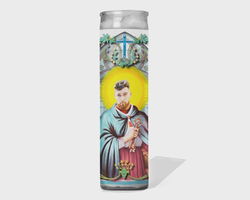 Travis Kelce Celebrity Prayer Candle