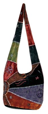 Rising Sun Patchwork Barrel Bag