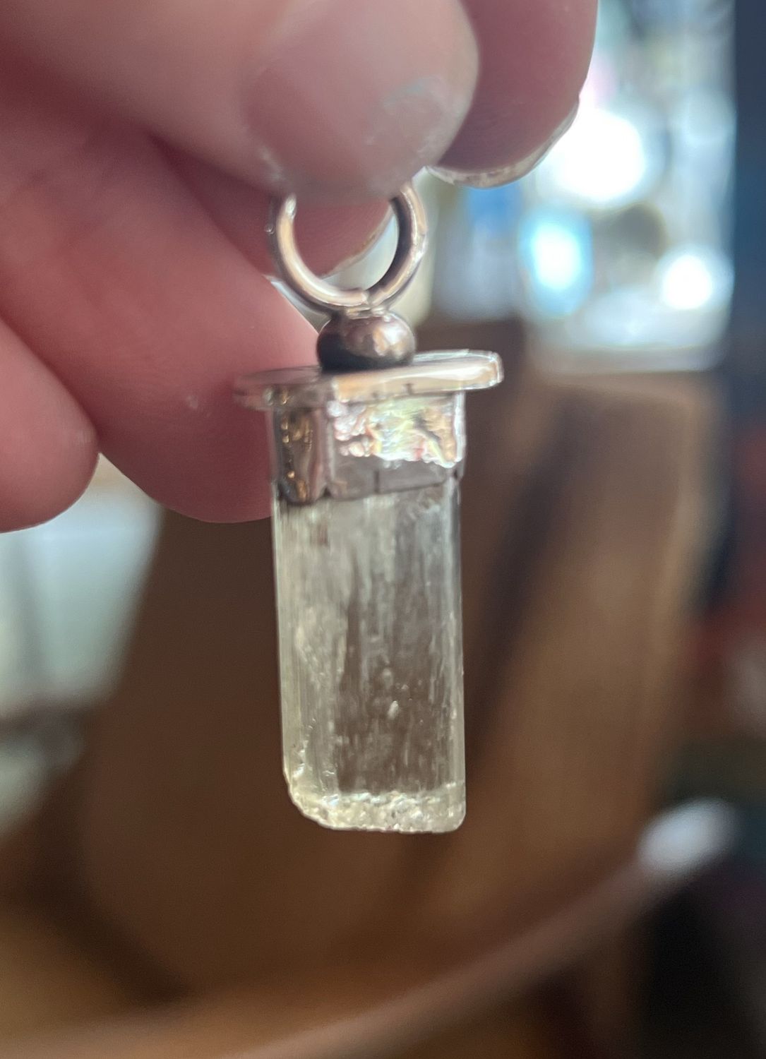 PA Hiddenite Sterling Pendant