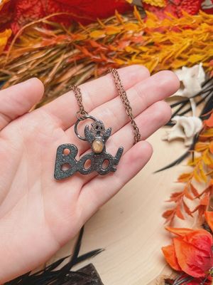 Sunstone Ghost Boo Necklace