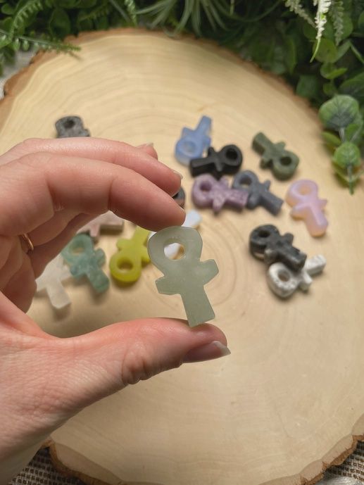 Crystal Ankh, Material: Green Aventurine