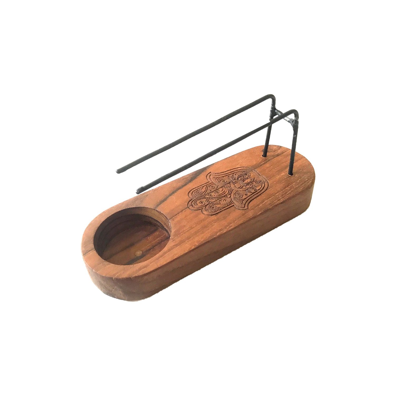 Small Teak Heater for Palo Santo