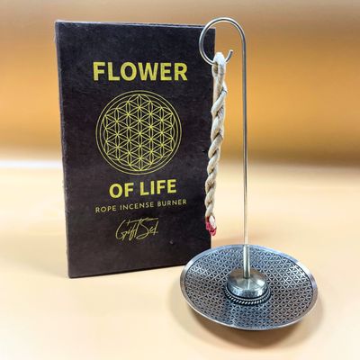 Rope Incense and Holder Set | Flower of Life