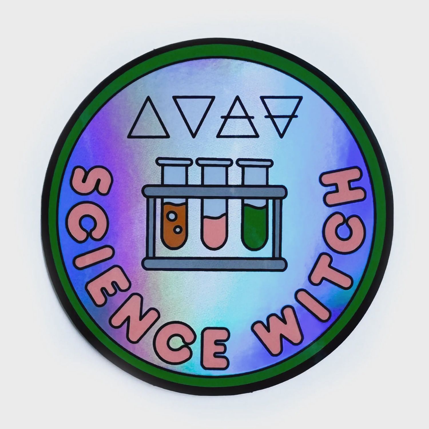 Science Witch Holographic Sticker