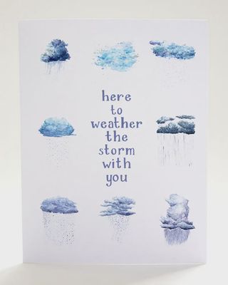 Weather The Storm With You Sympathy Greeting Card