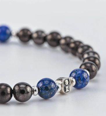 Shungite Balance Wrist Mala (Chakra 5)