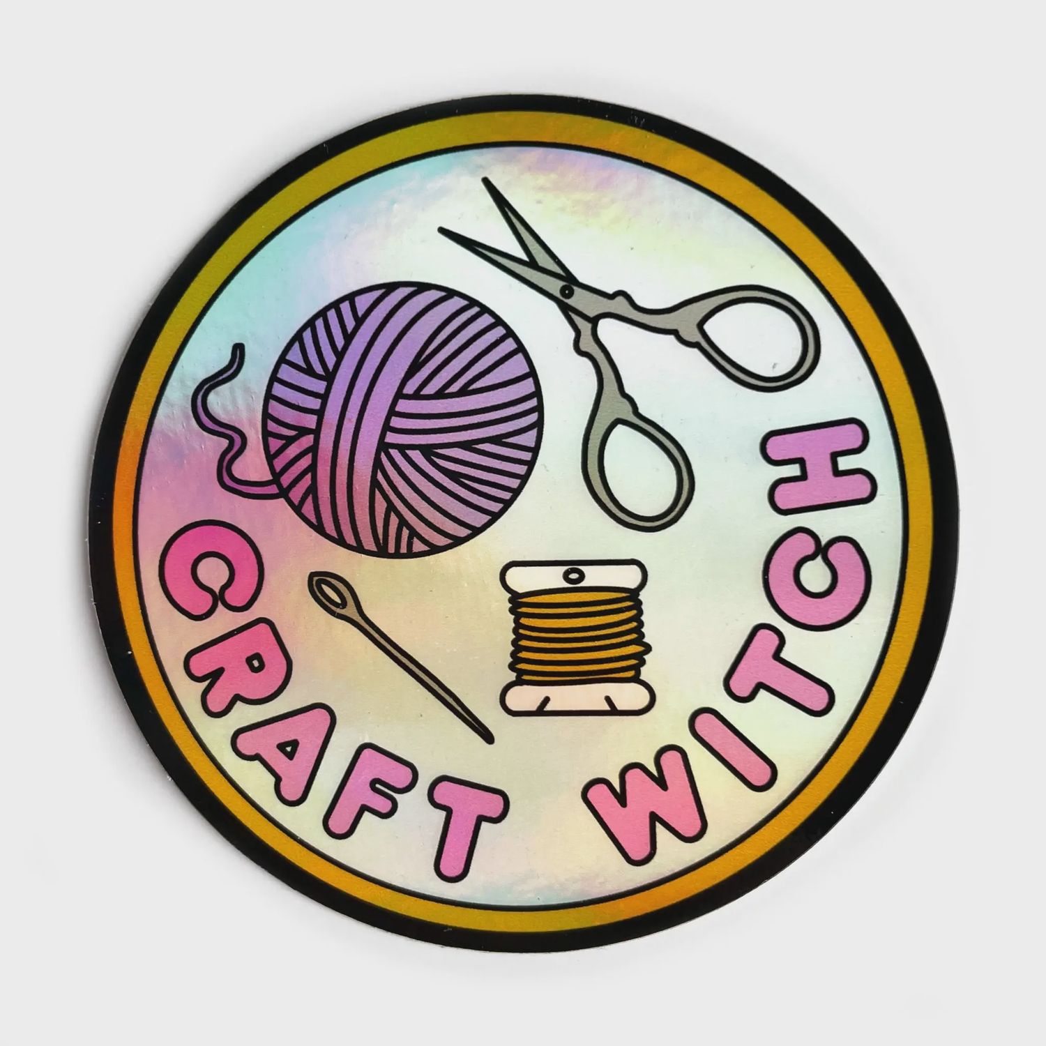 Craft Witch Holographic Sticker