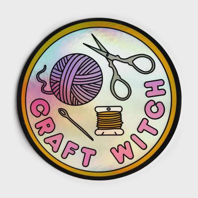 Craft Witch Holographic Sticker