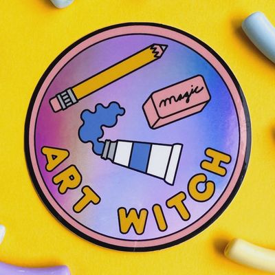 Art Witch Holographic Sticker