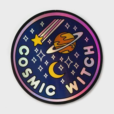Cosmic Witch Holographic Sticker