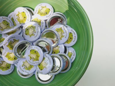 Forget Worry Frog Pin