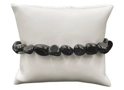 Black Obsidian Tumble Stone Beaded Bracelet
