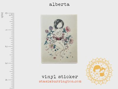 Alberta - Delicate Tender Gothy Girl Sticker