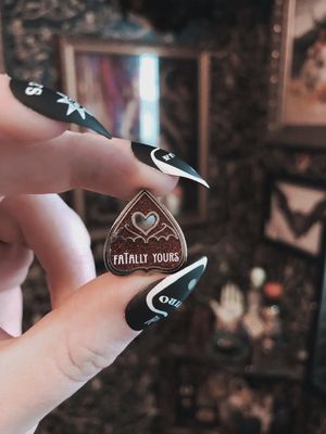 Mini Planchette Enamel Pin | Fatally Yours