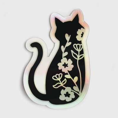 Floral Familiar Holographic Sticker