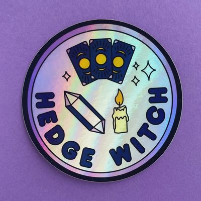 Hedge Witch Holographic Sticker