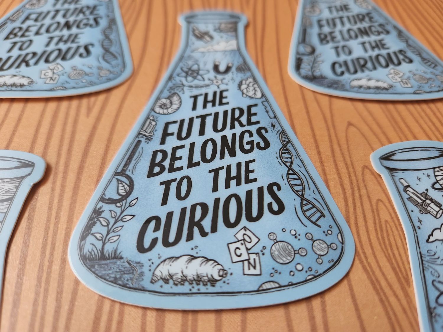 The Future Belongs to the Curious / Science Sticker