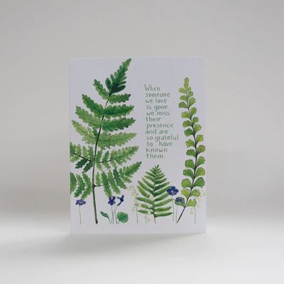 Sympathy Botanical Greeting Card