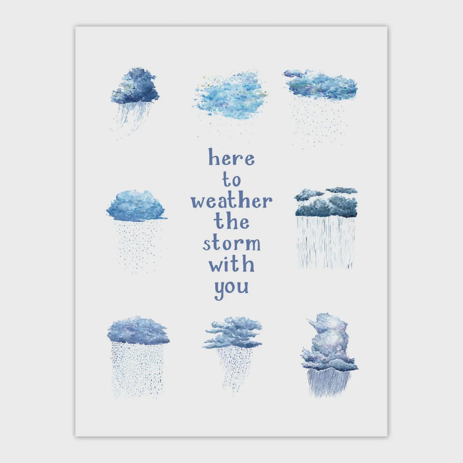 Weather The Storm With You - Sympathy Greeting Card