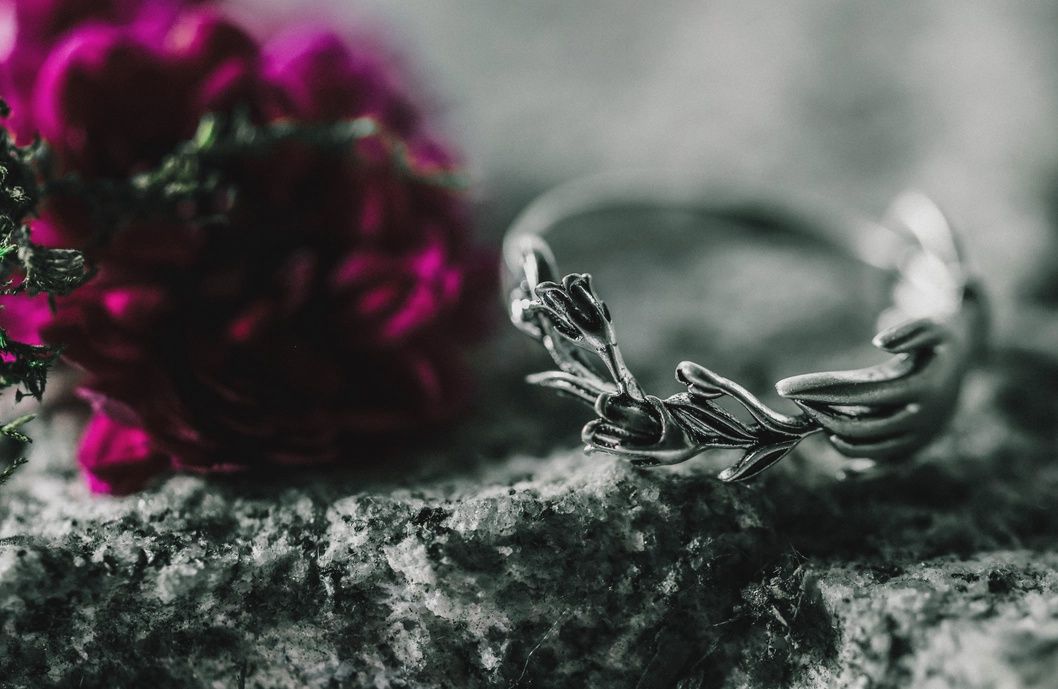 Sterling Silver Belladonna Mourning Ring