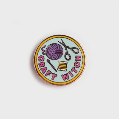 Craft Witch Enamel Pin