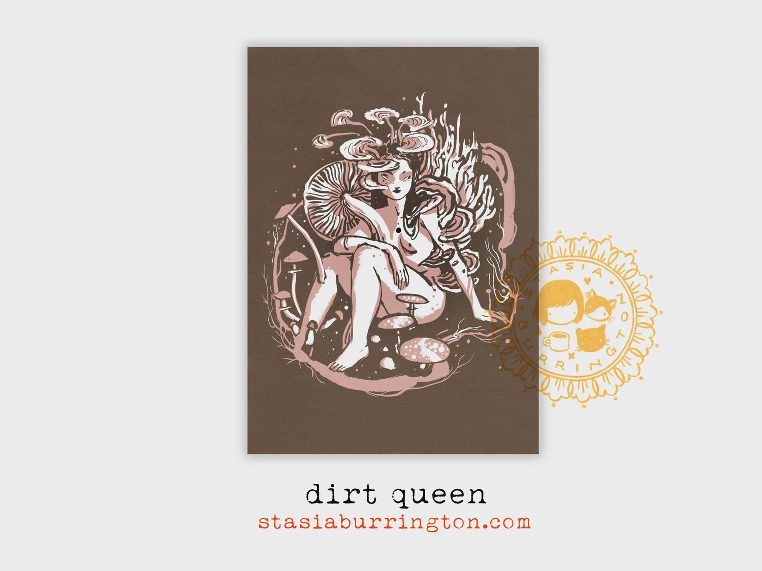 Dirt Queen 5x7 Postcard Art Print
