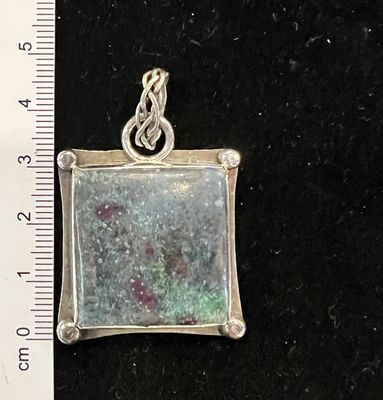 PA Ruby Kyanite Sterling Pendant