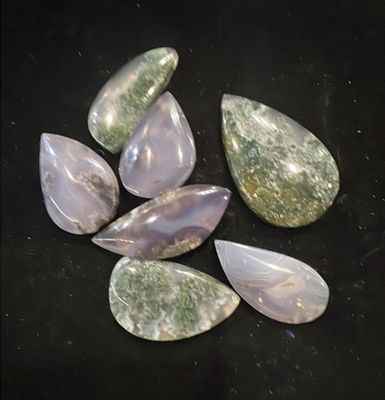 Purple Moss Agate Cabochon (by piece)