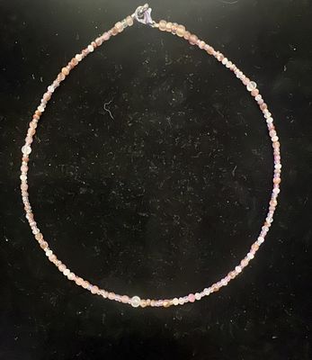 Dainty Bead Chain Necklace - Rose Quartz | Morganite | Pearl | Amethyst | Glass Beads