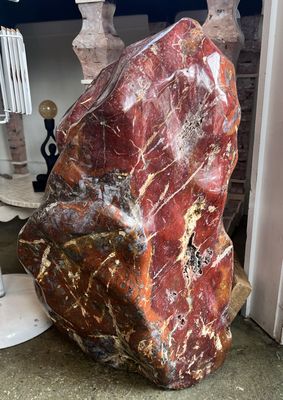 Red Jasperized Petrified Wood Freeforms (Pair)