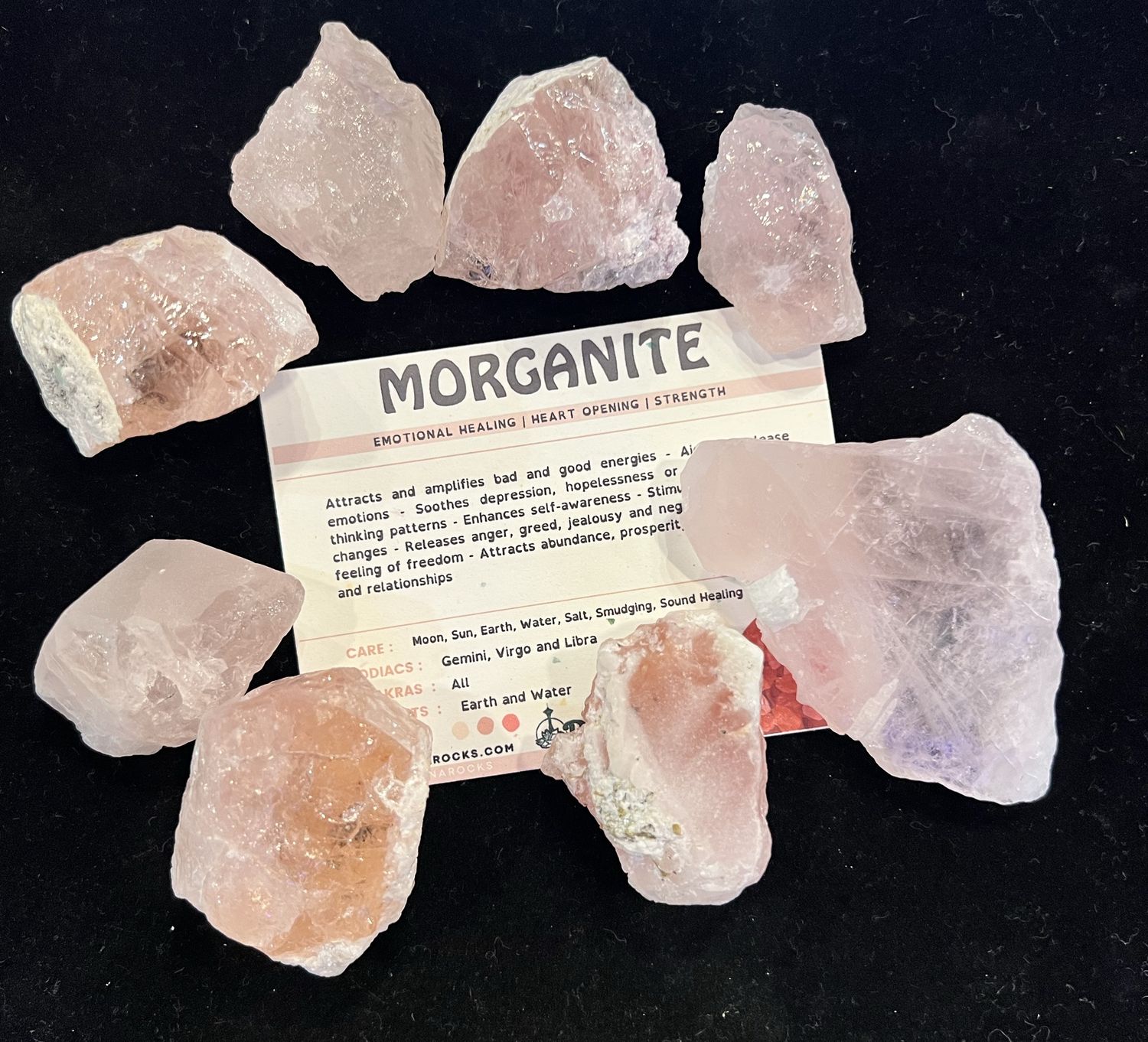 Pink and Peach Morganite Beryl (by g)