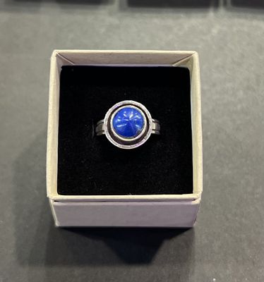 PA Lapis Lazuli Circle Sterling Ring