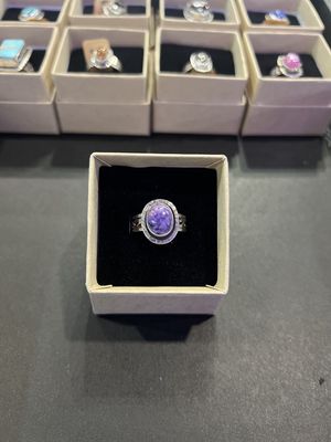 PA Charoite Sterling Ring