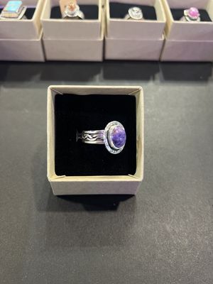 PA Charoite Sterling Ring