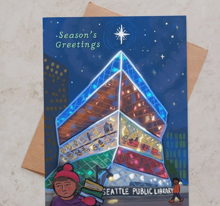 Seattle Public Library Holiday Greeting Card