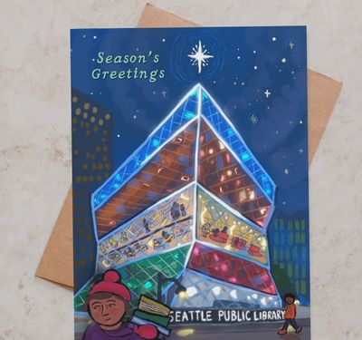 Seattle Public Library Holiday Greeting Card