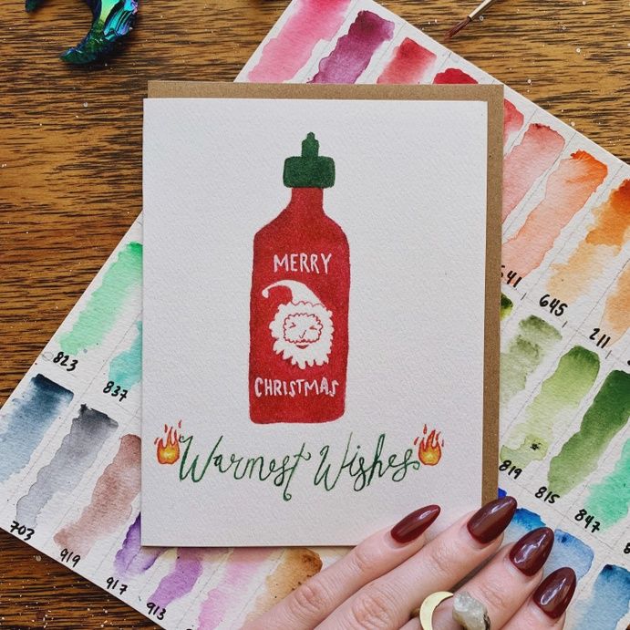 Warmest Wishes Sriracha Greeting Card