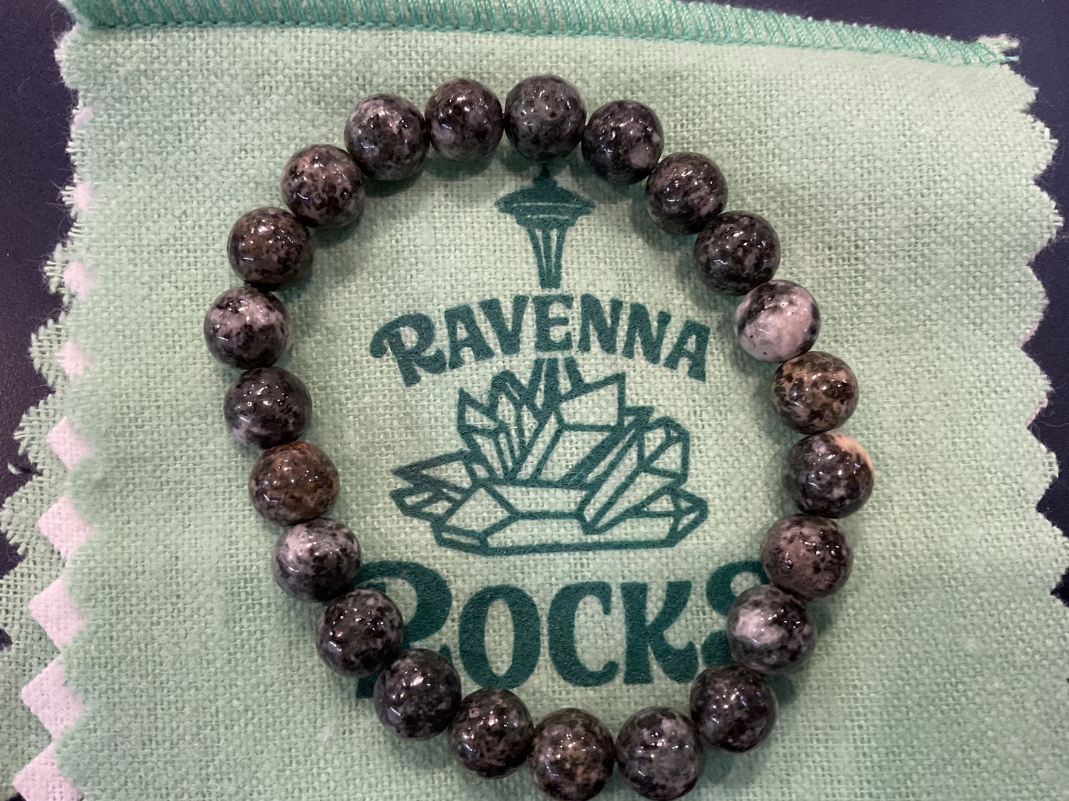 8mm Preseli Bluestone Beaded Stretch Bracelet