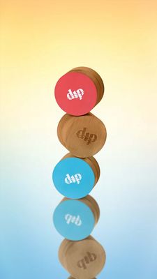 Dip Mini Bamboo Travel Case with Coaster