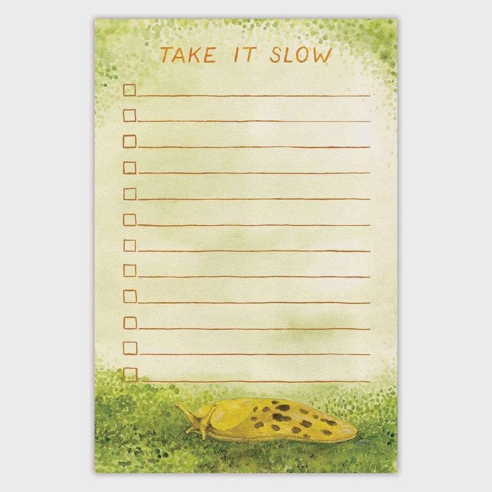 Banana Slug Take It Slow - Notepad - To Do List